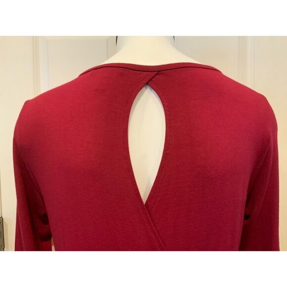 Eileen Fisher Red Casual Full Length Stretchy Shift Dress, Size XS - Picture 8 of 9